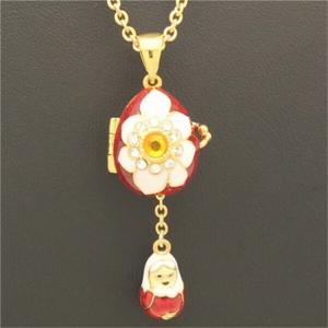 Russian Easter handmade eggs Faberge egg pendant fashion flower design high quality